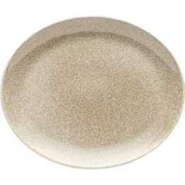 Porzellanserie "Shine" Sahara Platte flach oval, 31x25,5cm - NEU
