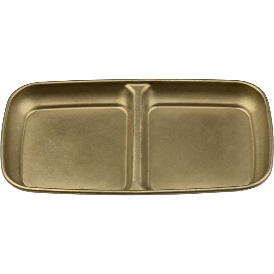 "Yoko" Schale 2 Felder, gold