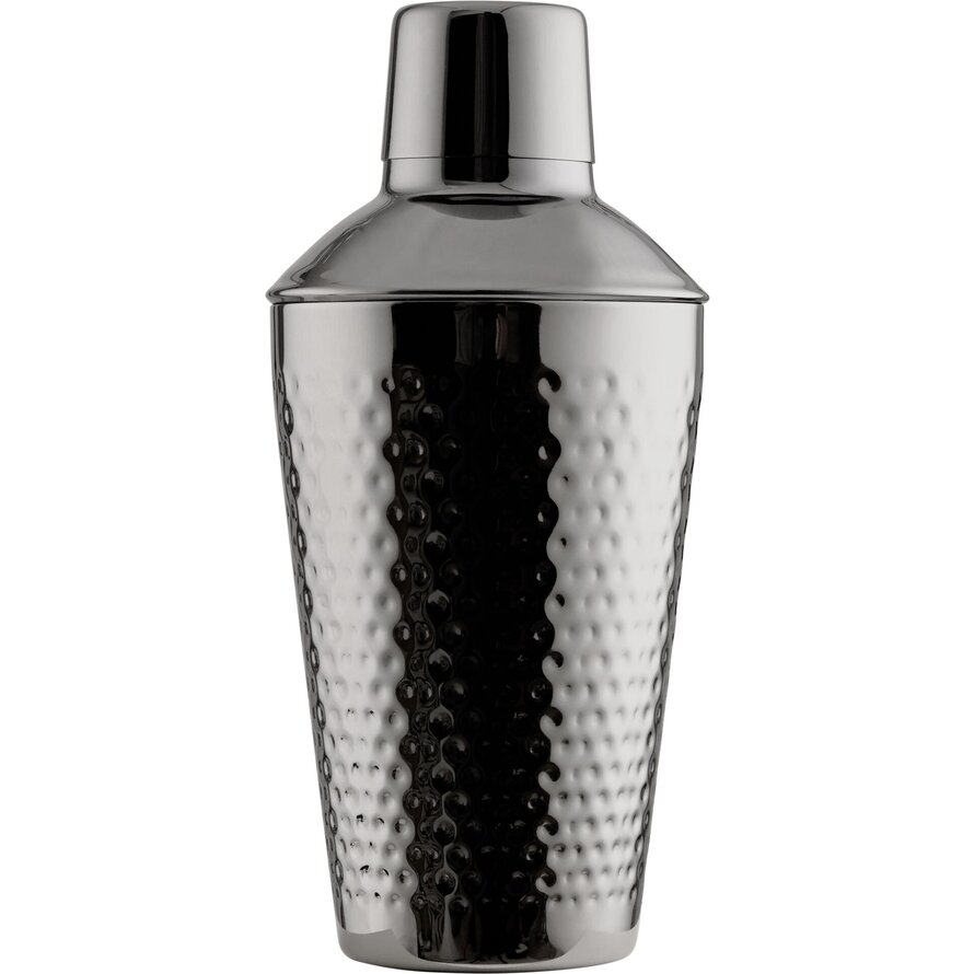 Cocktailshaker Hammerschlag, anthrazit, Edelstahl