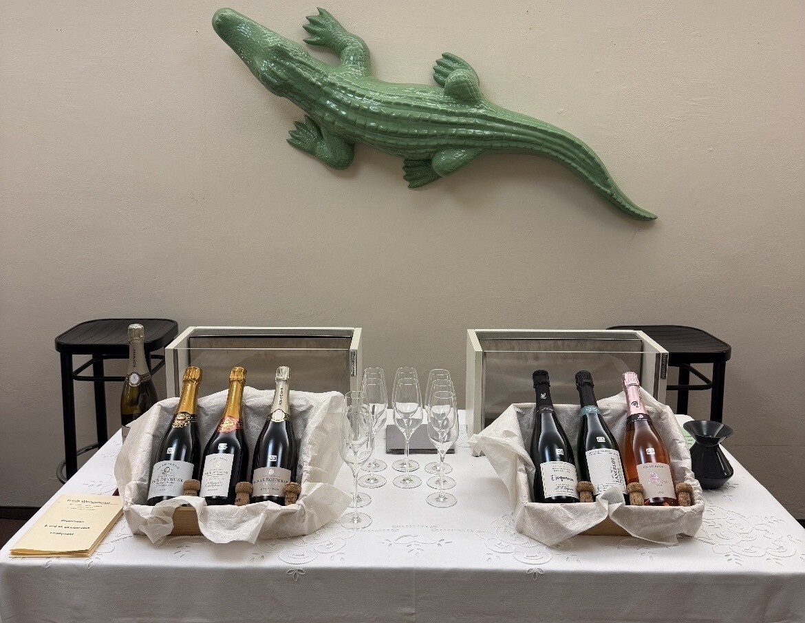 Champagner geschnitten