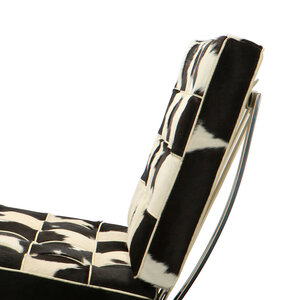 Barcelona chair Barcelona Chair Kohud Svart & Vit