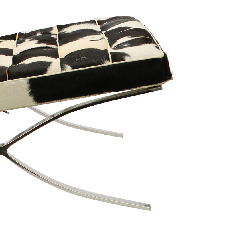 Barcelona chair Barcelona Chair Kohud Svart & Vit