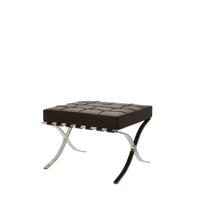 Barcelona chair Barcelona Chair Ottoman Brun