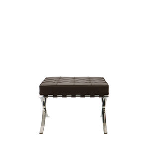 Barcelona chair Barcelona Chair Ottoman Brun