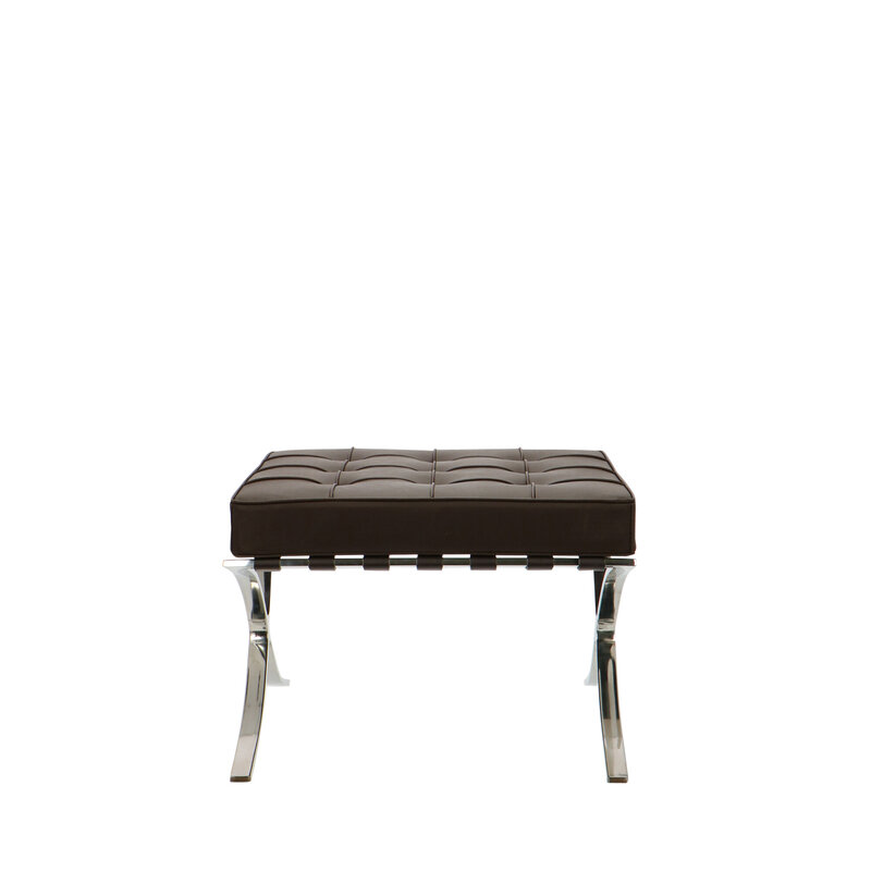 Barcelona chair Barcelona Chair Ottoman Brun