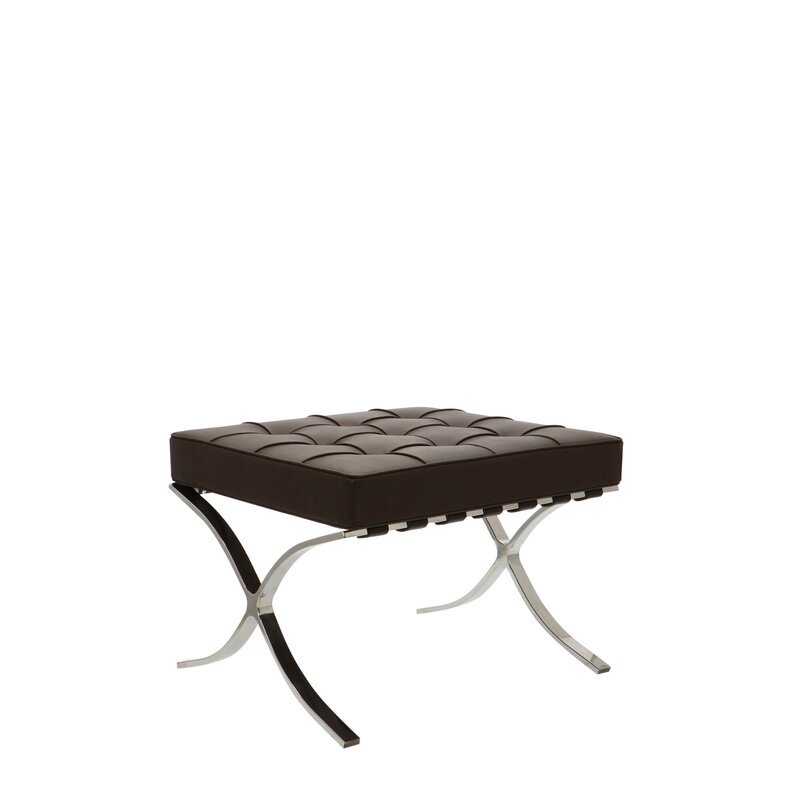 Barcelona chair Barcelona Chair Ottoman Braun