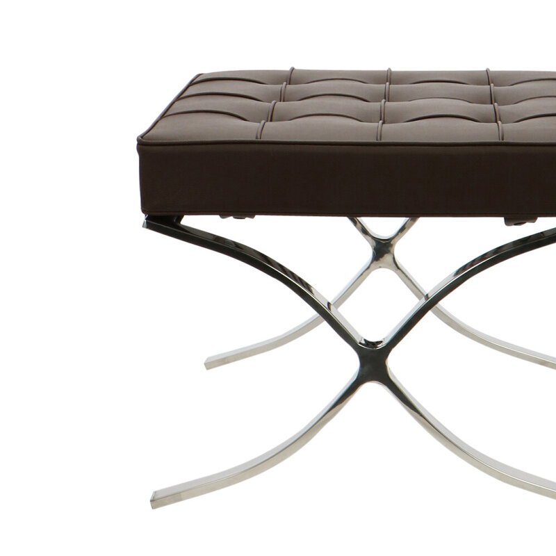 Barcelona chair Chaise Barcelona Ottoman Marron
