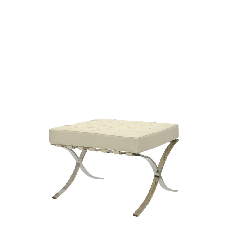 Barcelona chair Chaise Barcelona Ottoman Crème