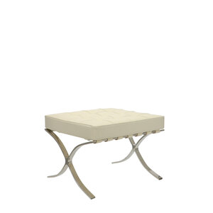 Barcelona chair Chaise Barcelona Ottoman Crème