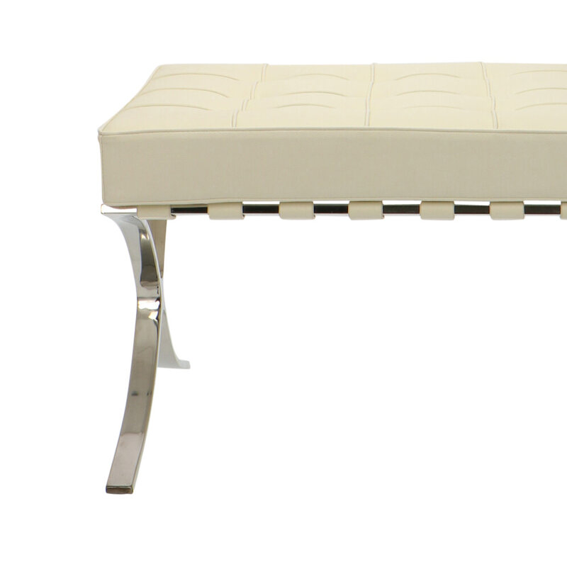 Barcelona Chair Ottoman Crème Barcelona chair Barcelona Chair Ottoman Crème