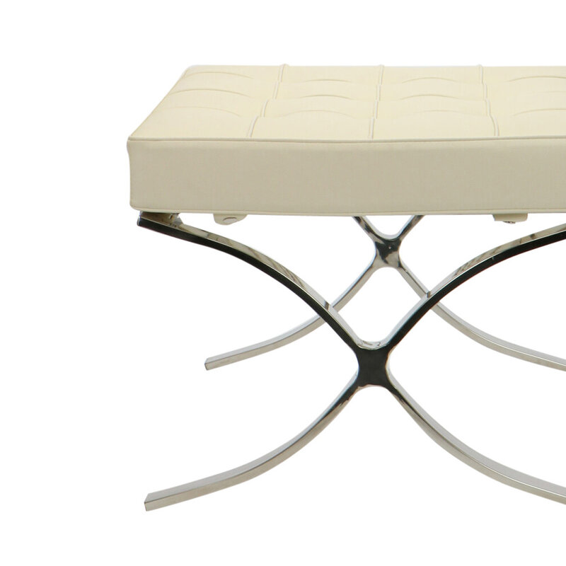 Barcelona chair Chaise Barcelona Ottoman Crème