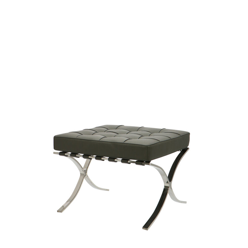 Barcelona chair Barcelona Chair Ottoman Grau