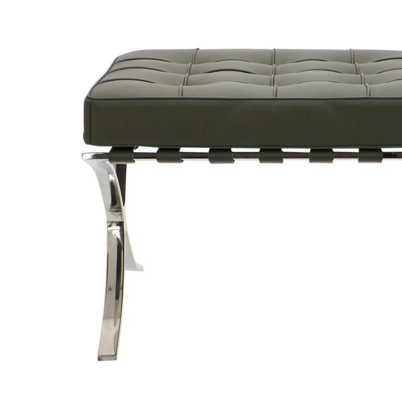 Barcelona chair Barcelona Chair Ottoman Grå