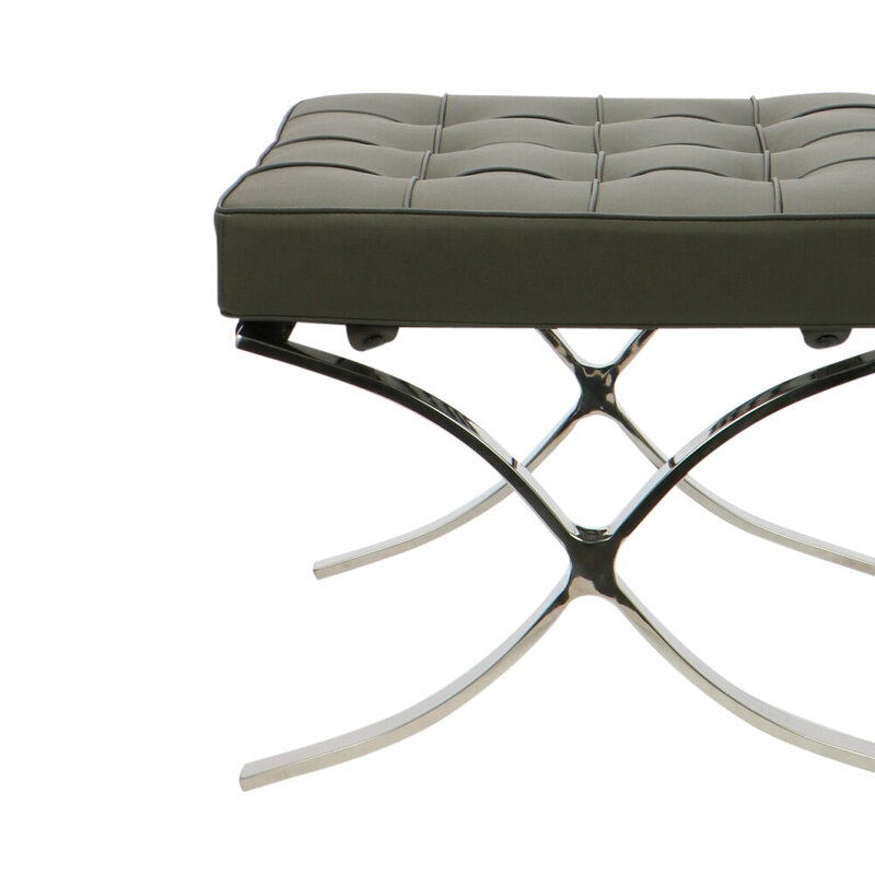 Barcelona chair Barcelona Chair Ottoman Grau