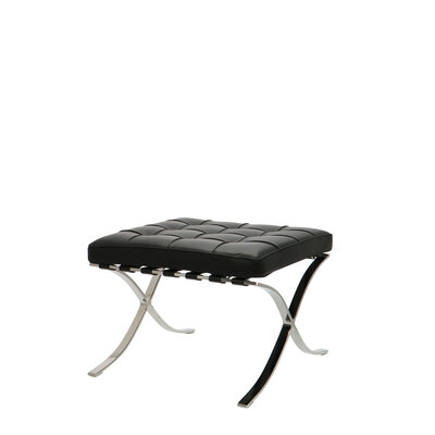 Barcelona chair Barcelona Chair Ottoman Premium Svart Barcelona Chair Ottoman Premium Svart