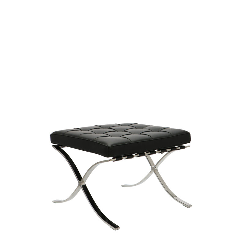 Barcelona Chair Ottoman Premium Sort Barcelona chair Barcelona Chair Ottoman Premium Sort