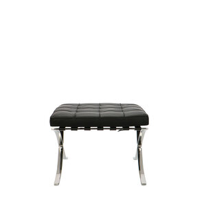 Barcelona chair Barcelona Chair Ottoman Premium Svart