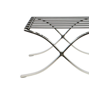 Barcelona chair Barcelona Chair Ottoman Premium Svart