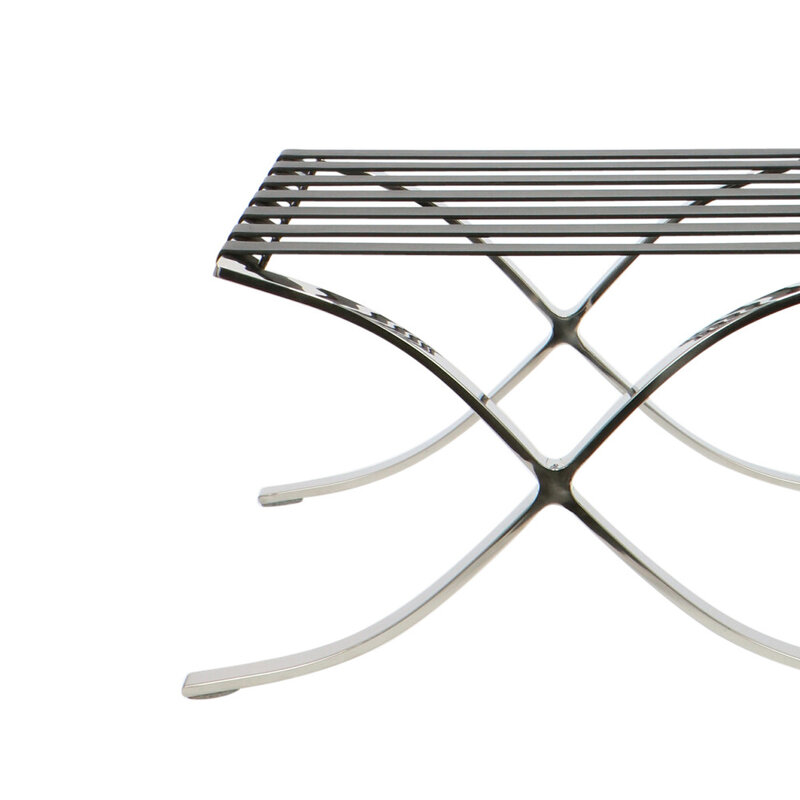 Chaise Barcelona Ottoman Premium Noir Barcelona chair Chaise Barcelona Ottoman Premium Noir