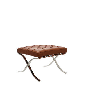 Barcelona chair Barcelona Chair Ottoman Premium Cognac