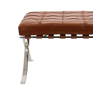 Barcelona chair Chaise Barcelona Ottoman Premium Cognac