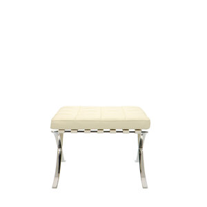 Barcelona chair Chaise Barcelona Ottoman Premium Crème