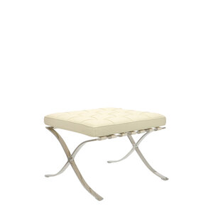 Barcelona chair Chaise Barcelona Ottoman Premium Crème