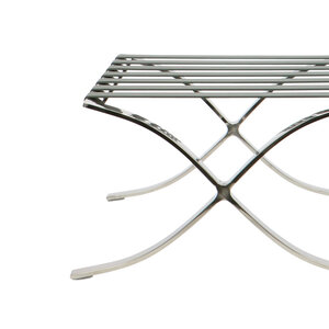 Chaise Barcelona Ottoman Premium Gris Barcelona chair Chaise Barcelona Ottoman Premium Gris