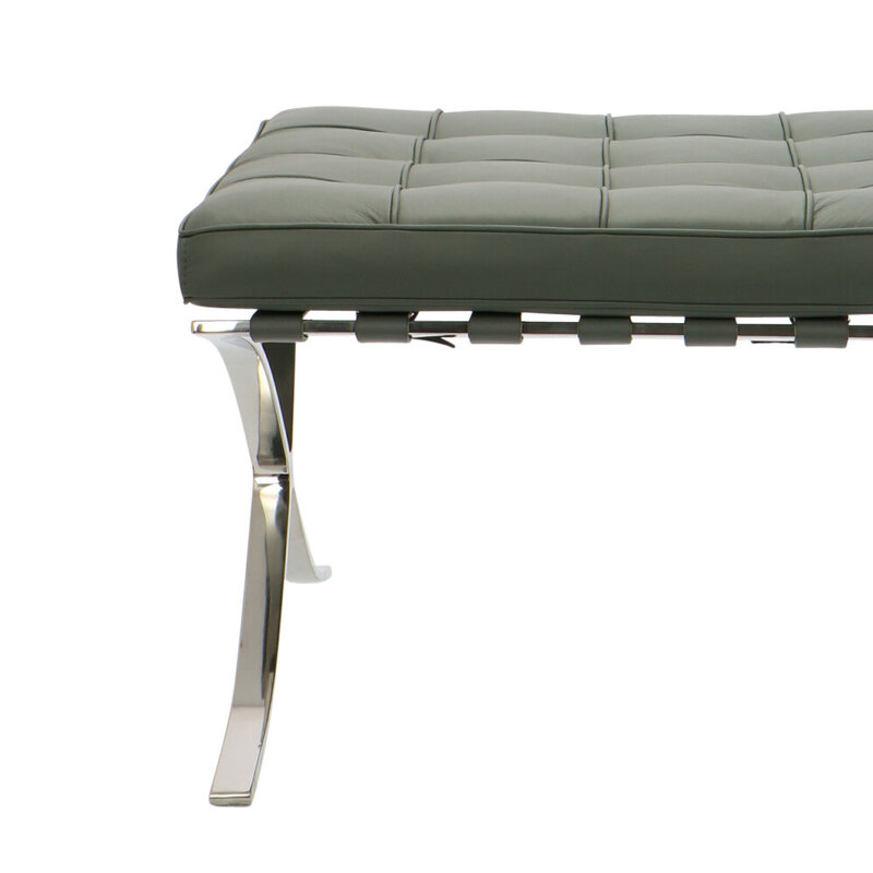 Chaise Barcelona Ottoman Premium Gris Barcelona chair Chaise Barcelona Ottoman Premium Gris