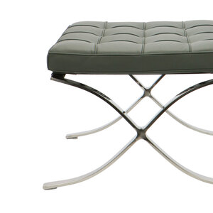 Barcelona chair Barcelona Chair Ottoman Premium Grey