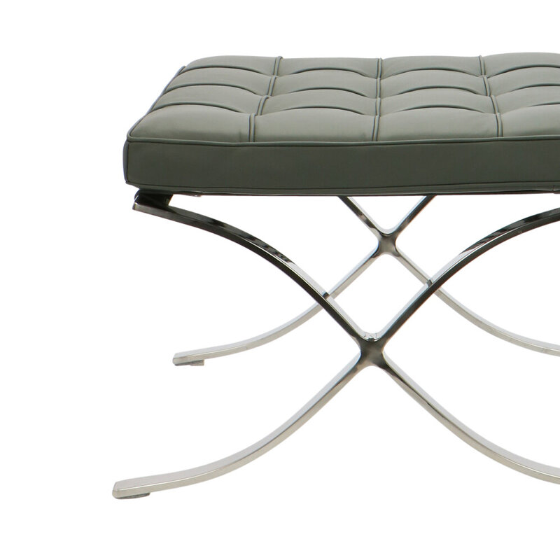 Chaise Barcelona Ottoman Premium Gris Barcelona chair Chaise Barcelona Ottoman Premium Gris