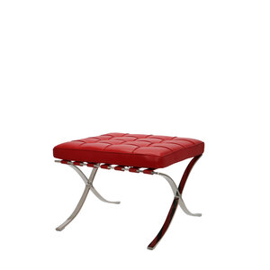 Barcelona Chair Ottoman Premium Red Barcelona chair Barcelona Chair Ottoman Premium Red