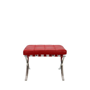 Barcelona Chair Ottoman Premium Red Barcelona chair Barcelona Chair Ottoman Premium Red