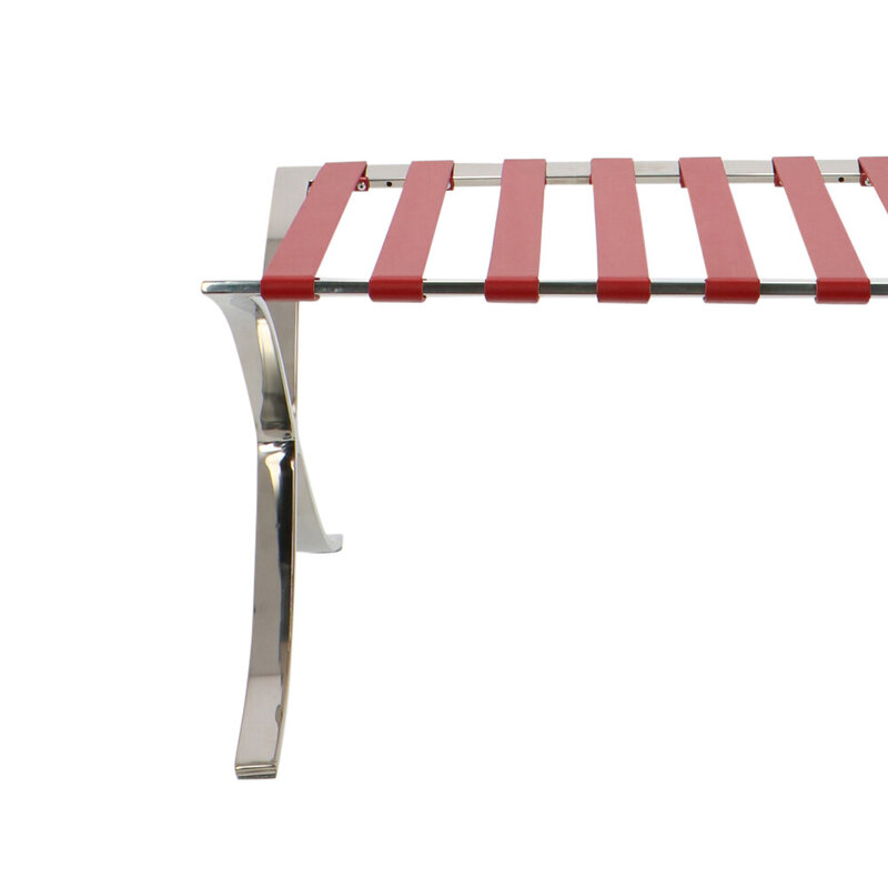 Barcelona chair Chaise Barcelona Ottoman Premium Rouge