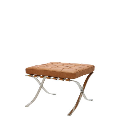 Barcelona chair Chaise Barcelona Ottoman Premium Vintage Cognac Chaise Barcelona Ottoman Premium Vintage Cognac