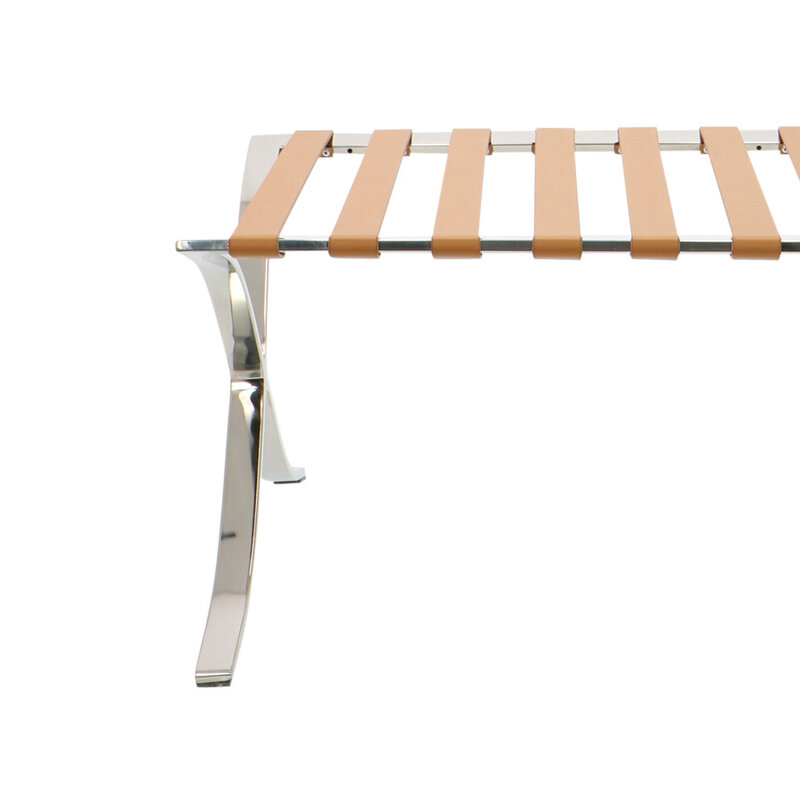 Barcelona chair Chaise Barcelona Ottoman Premium Vintage Cognac