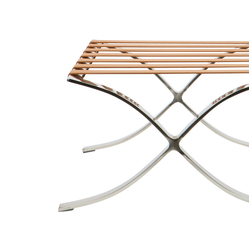 Barcelona chair Barcelona Chair Ottoman Premium Vintage Cognac