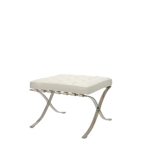 Barcelona Chair Ottoman Premium Vit Barcelona chair Barcelona Chair Ottoman Premium Vit