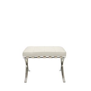 Barcelona Chair Ottoman Premium Hvid Barcelona chair Barcelona Chair Ottoman Premium Hvid