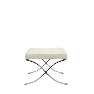 Barcelona Chair Ottoman Premium Vit Barcelona chair Barcelona Chair Ottoman Premium Vit