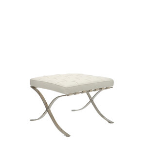 Barcelona chair Chaise Barcelona Ottoman Premium Blanc