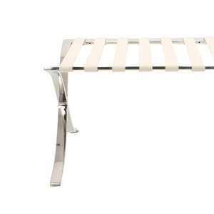 Barcelona chair Chaise Barcelona Ottoman Premium Blanc