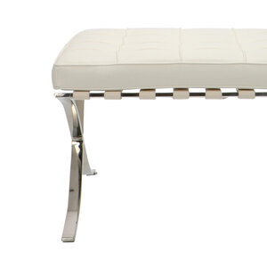 Barcelona Chair Ottoman Premium Hvid Barcelona chair Barcelona Chair Ottoman Premium Hvid