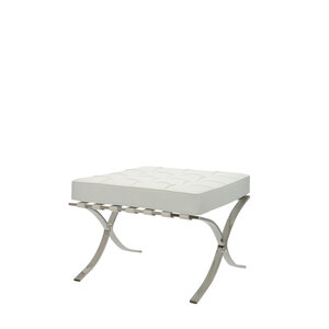 Chaise Barcelona Ottoman Blanc Barcelona chair Chaise Barcelona Ottoman Blanc