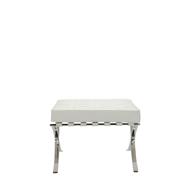 Chaise Barcelona Ottoman Blanc Barcelona chair Chaise Barcelona Ottoman Blanc