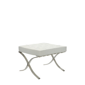 Barcelona chair Barcelona Chair Ottoman Hvid