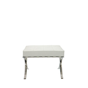 Barcelona chair Barcelona Chair Ottoman White