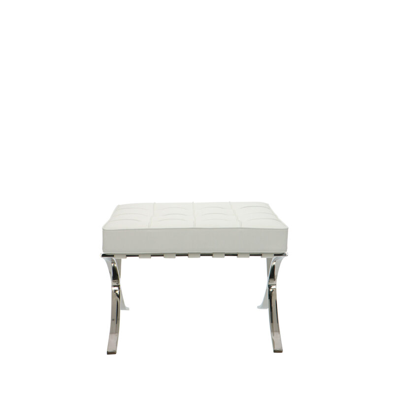 Chaise Barcelona Ottoman Blanc Barcelona chair Chaise Barcelona Ottoman Blanc