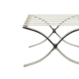 Chaise Barcelona Ottoman Blanc Barcelona chair Chaise Barcelona Ottoman Blanc