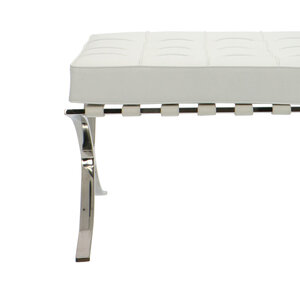 Barcelona chair Barcelona Chair Ottoman Hvid